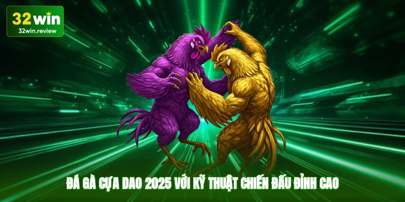 Đá gà cựa dao 2025 với kỹ thuật chiến đấu đỉnh cao