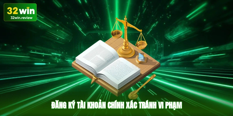 Đăng ký tài khoản chính xác tránh vi phạm